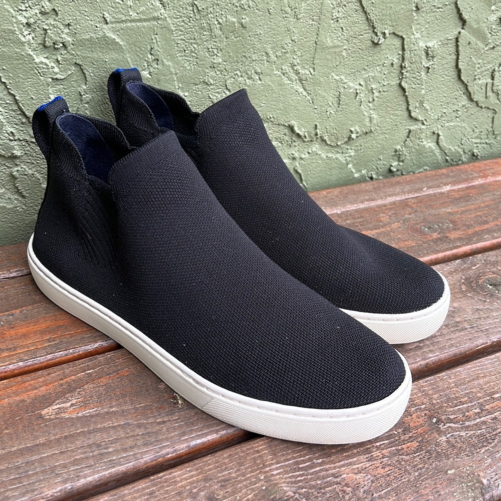 Rothy’s The Chelsea High top sneakers size 9 black